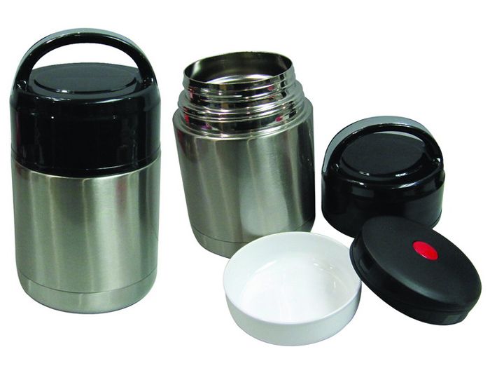 Double Wall Stainless Steel Vacuum Food Container (800ml)