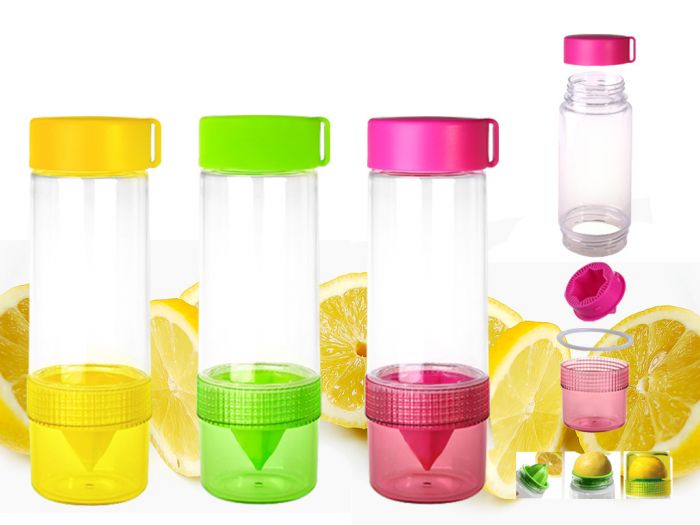 Lemon PC Bottle With Strainer