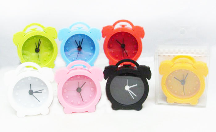 Silicon Mini Round Alarm Clock