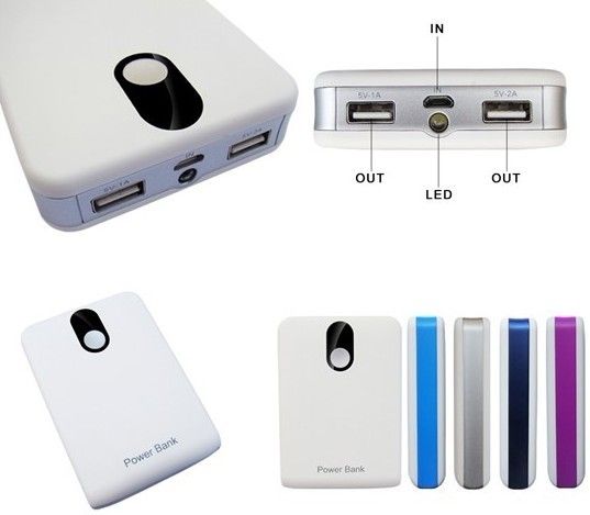 Travel Portable Power Bank With 2 USB Ports