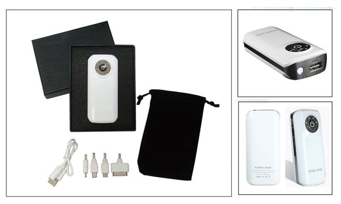 Trendy Portable Power Bank With LED Light