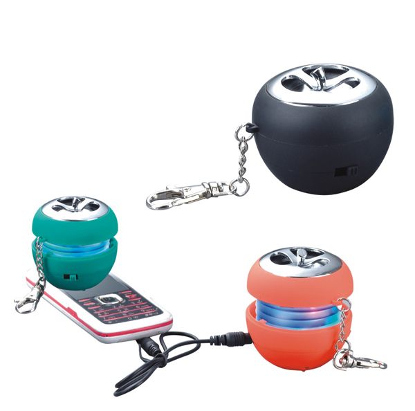 USB Apple Shape Speaker With Keychain