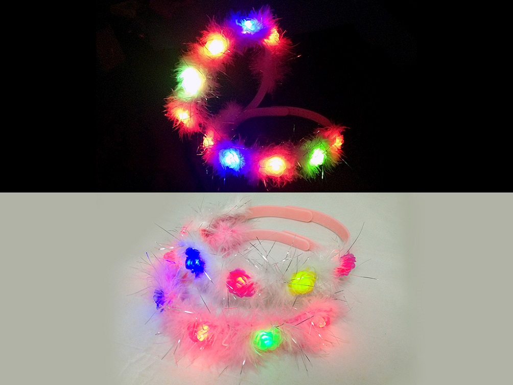 LED Flashing Feather Hairband (JS-1730)