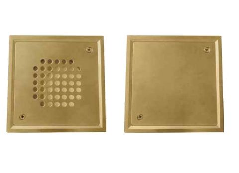 Brass Square Floor Grating (Square Frame / Cover)