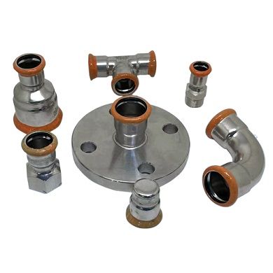 Stainless Steel 316L Press Fit Fittings - M Profile