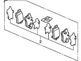 Honda Part No.:43022-S5A-J00 Pad Set, Rear