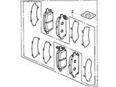 Honda Part No.:45022-SHJ-405 Pad Set, Front