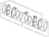 Honda Part No.:45022-SNE-A51 Set, Pad Front