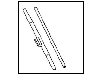 Nissan BLADE ASSY-WINDSHIELD WIPER B889U-HS16JNW