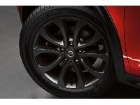 Nissan Part No.: KE409-1K2BKUS 17-inch 5-Split Spoke Black Aluminum Alloy Wheels