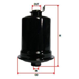 OSK Fuel Filter - In-line (Metal) - irregular