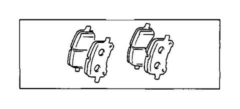 TOYOTA Disc Brake Pad Set (Front) Part Number: 0446502010