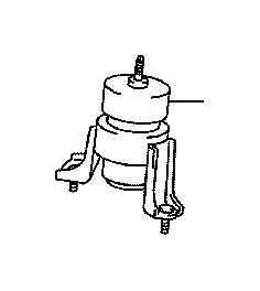 Toyota Engine Mount (Front) Part Number: 123610V030