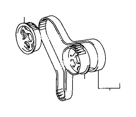 Toyota Engine Timing Belt Part Number: 13568YZZ06