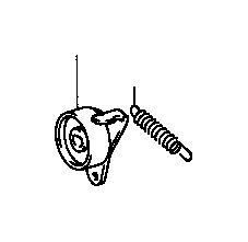 Toyota Engine Timing Belt Tensioner Part Number: 1350543010