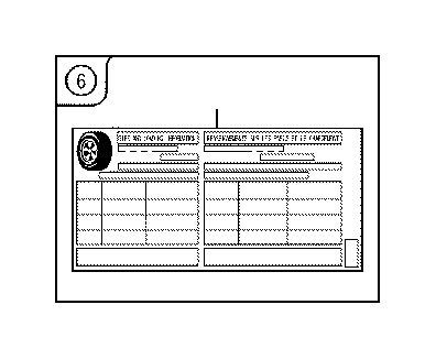 Toyota LABEL, TIRE PRESSURE INFORMATION Part Number: 4266148E00