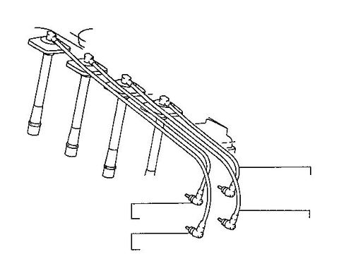 Toyota Spark Plug Wire Part Number: 9091915548