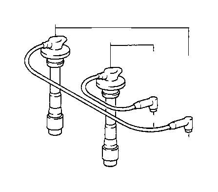 Toyota Spark Plug Wire Part Number: 9091915566