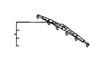 TOYOTA Windshield Wiper Blade (Left, Front)