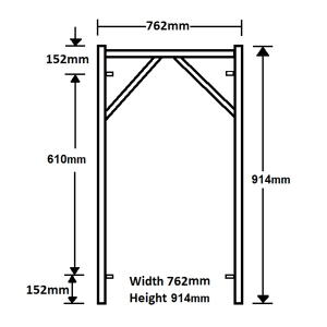 914MM X 762MM VERTICAL FRAME