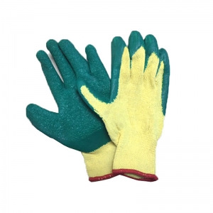 HEAVY DUTY COTTON WITH LATEX SAFETY GLOVES