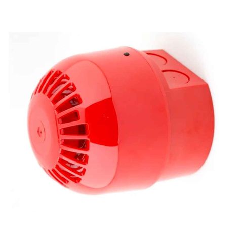 Klaxon Sounder Only Red body, Deep Base