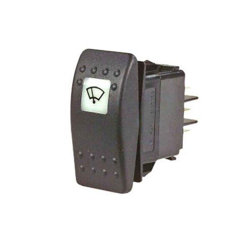 Roca Watertight switch Carling Off-On-On Pl Blk for W12
