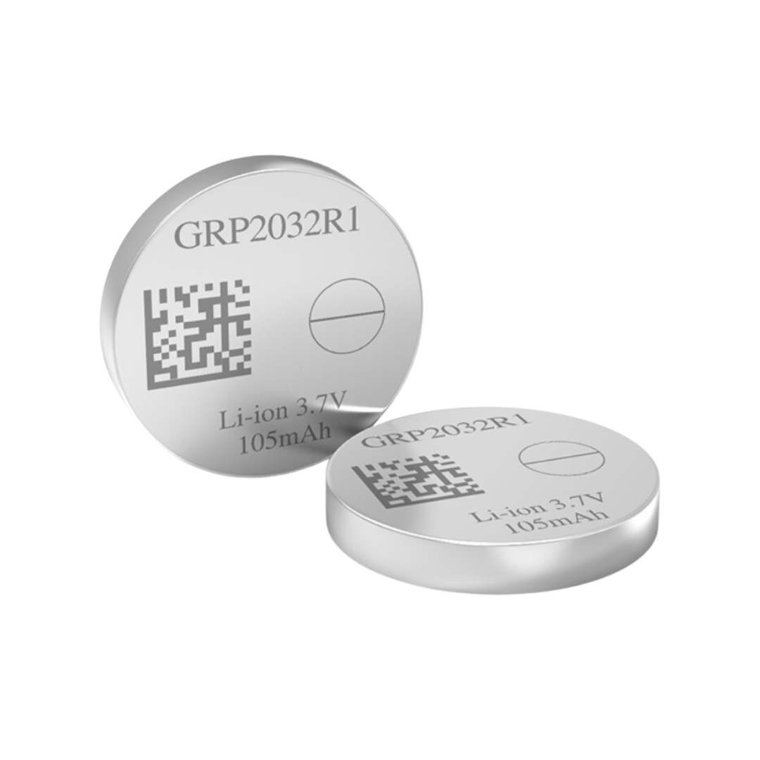 GRP2032R1 Rechargeable Lithium-Ion Coin Cell Battery