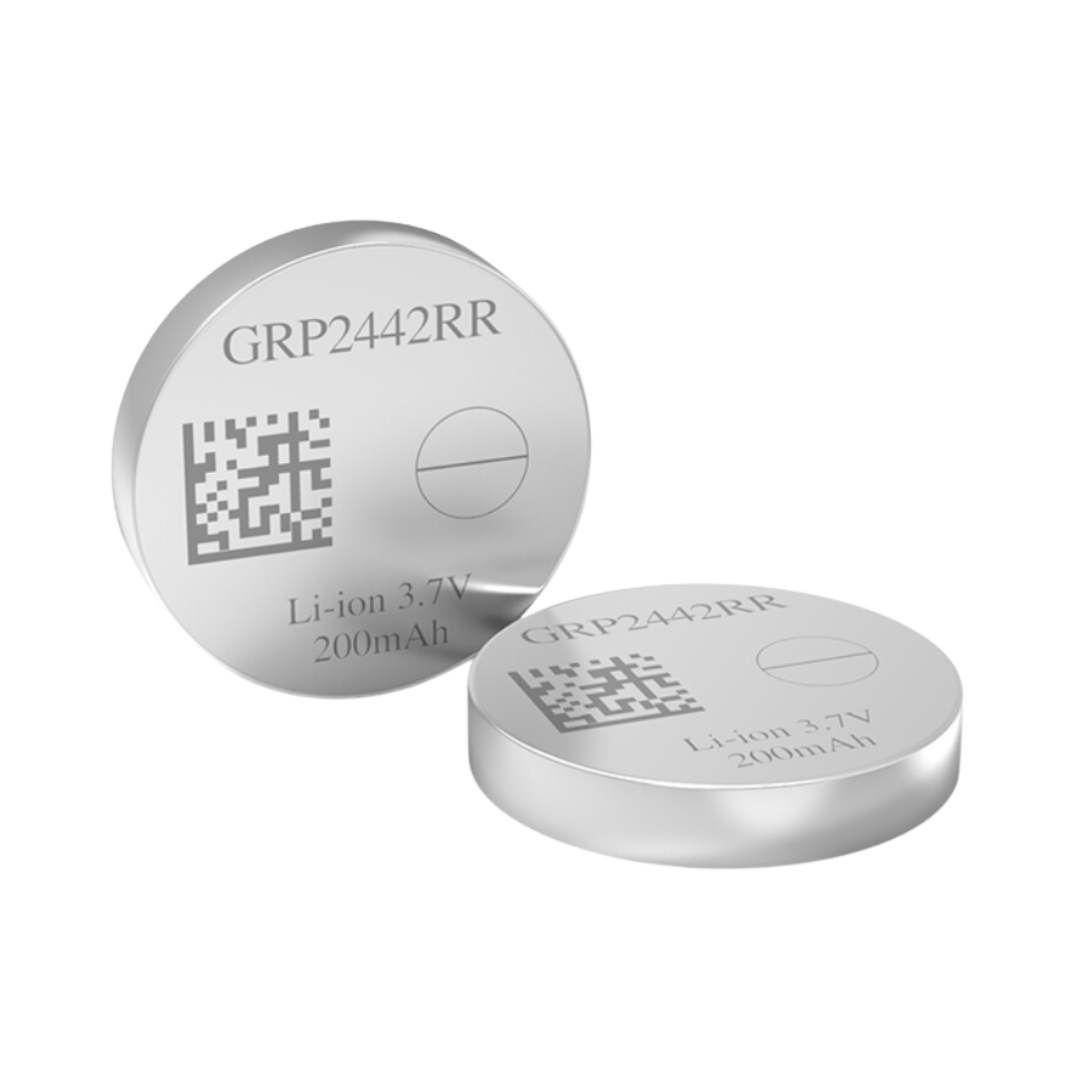 GRP2442RR Rechargeable Lithium-Ion Coin Cell Battery