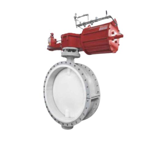 Pneumatic Lined Flanged Type Butterfly Valve