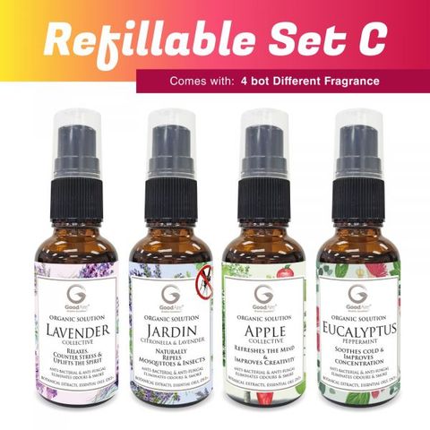 Refillable Set C –  4 bottles of Oasis