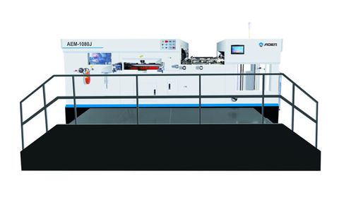 AEM-1080J Fully automatic flat-bed heat pressing die cutting machine