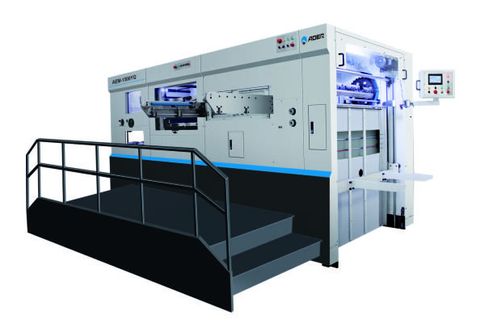 AEM-1500YQ Semi-automatic flat-bed die cutting machine with waste stripping