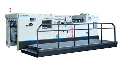 AEM-800Q Fully automatic flat-bed die cutting machine with waste stripping