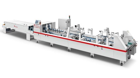 全自动高速预折型糊盒机 - ZH-880PFT-H