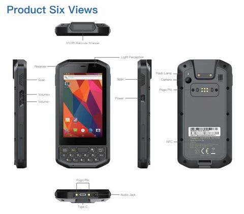 Handheld Terminal with RFID UHF Technology for Express Delivery