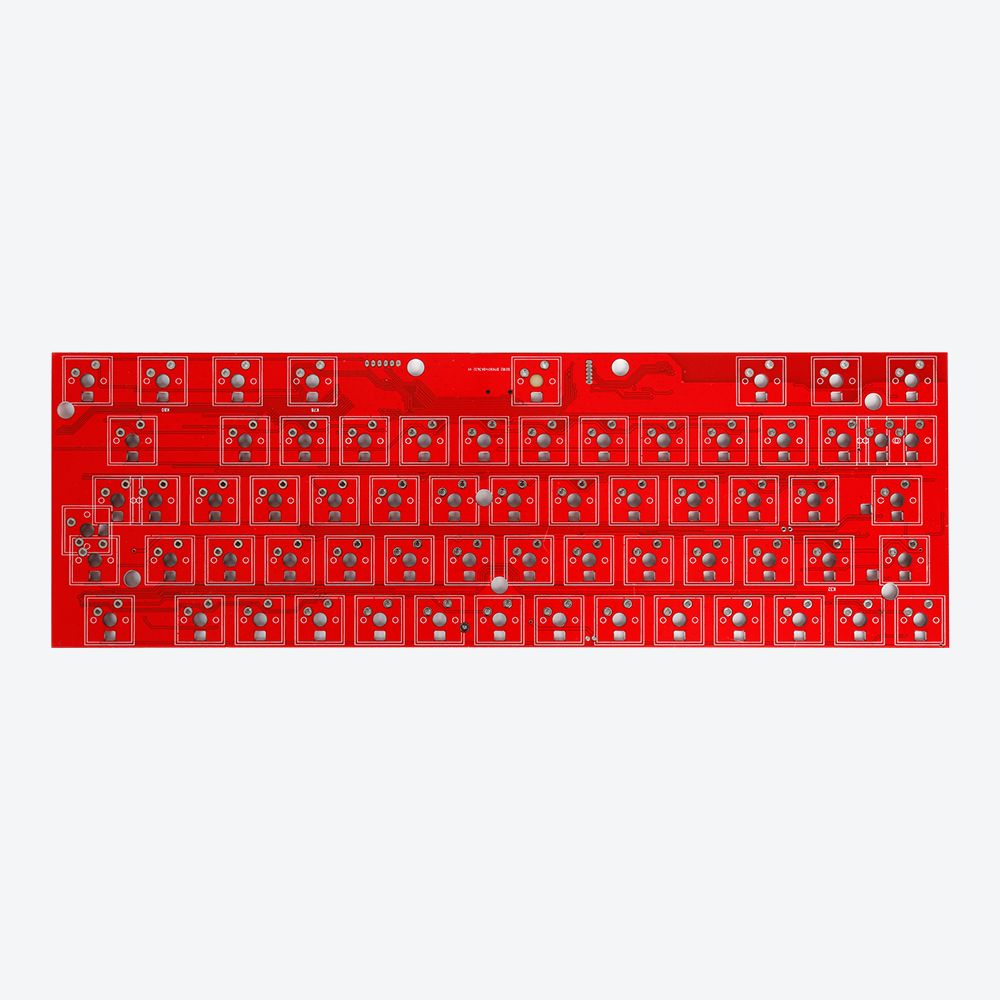 FR-4 PCB 1.0mm 2 Layer HASL (red)