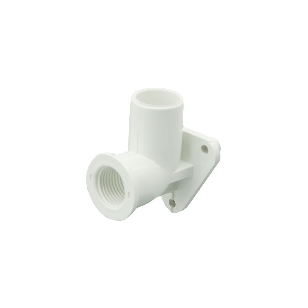 90˚ Faucet Elbow C/W Bracket (SS 141) - White