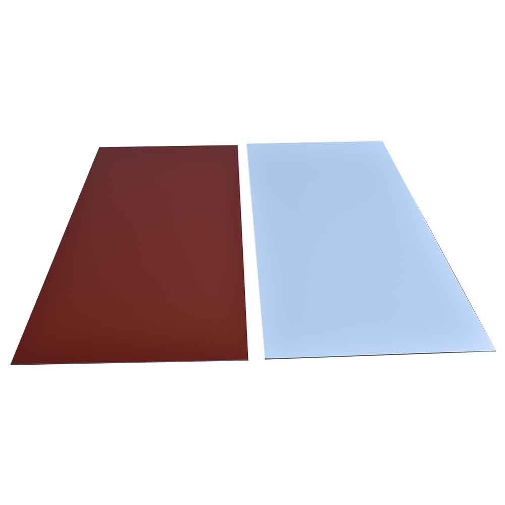 Aluminium Composite Panel PVDF 9945 (Autumn Red & White)