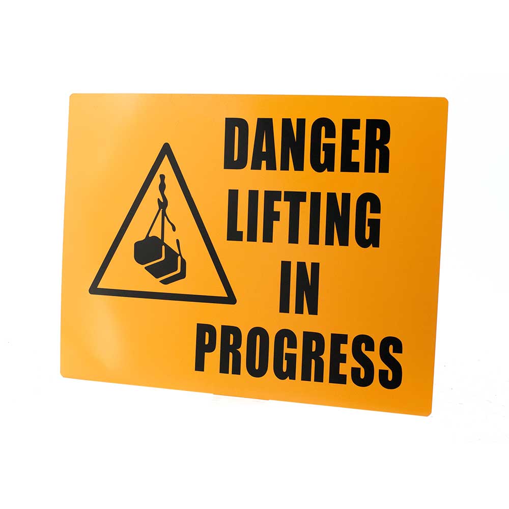 Aluminium Safety Signage (Danger Lifting in Progress)