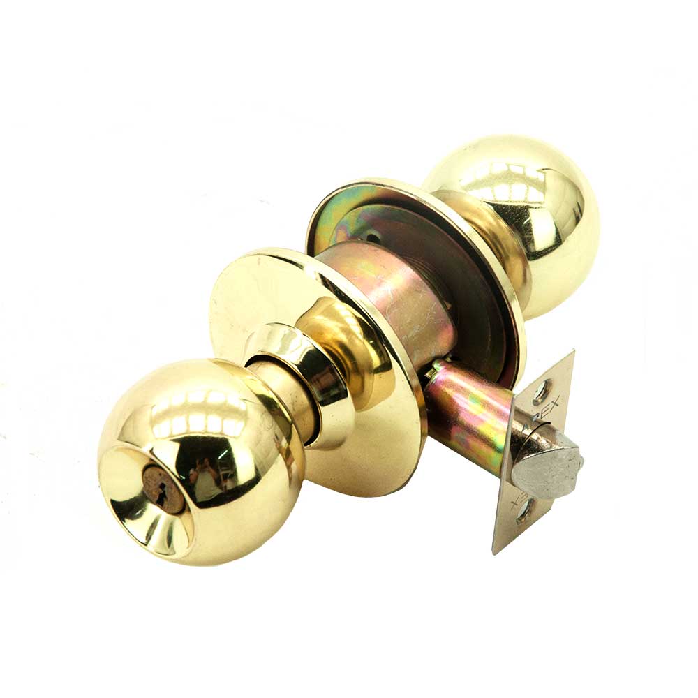 Apex Cylindrical Lock Set ( Polish Brass)