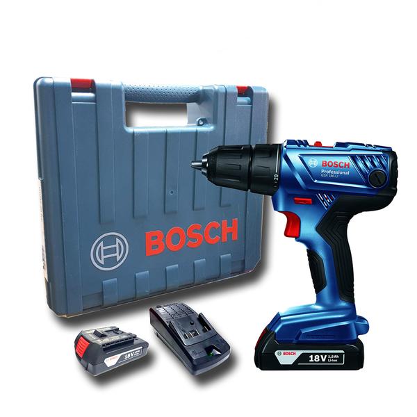 BOSCH Cordless Impact Drill & Driver GSR 180-LI (1.5Ah x 2 Battery)