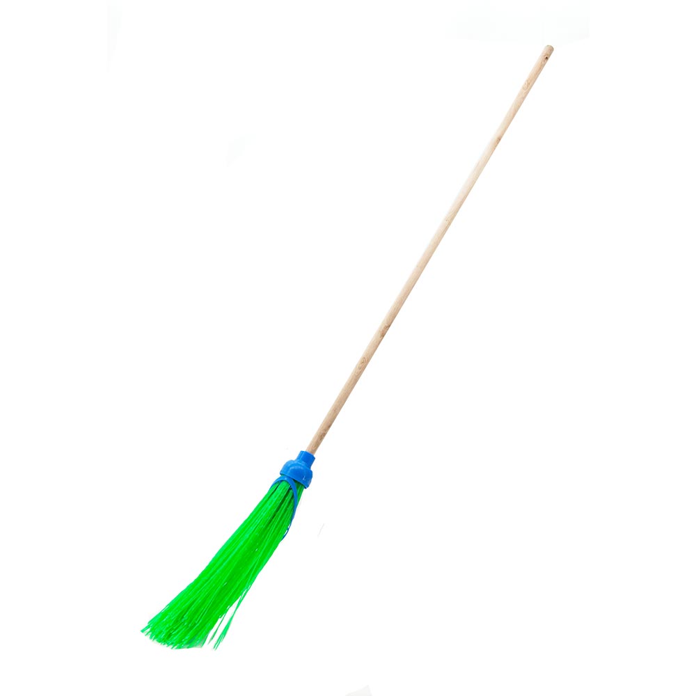 Dukshin Fibre Broom With Wooden Handle