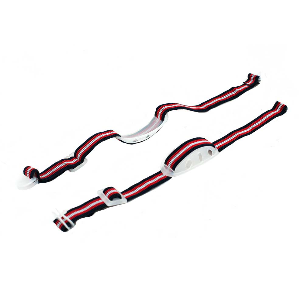 Elastic Chin Strap (Soft) With PVC Chin Cup (Red)
