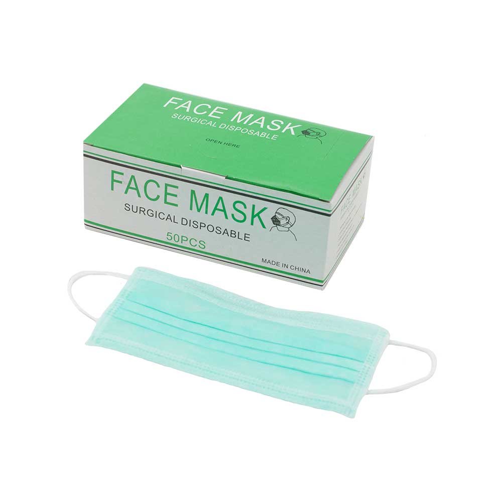 Face Mask Surgical Disposable (Green)