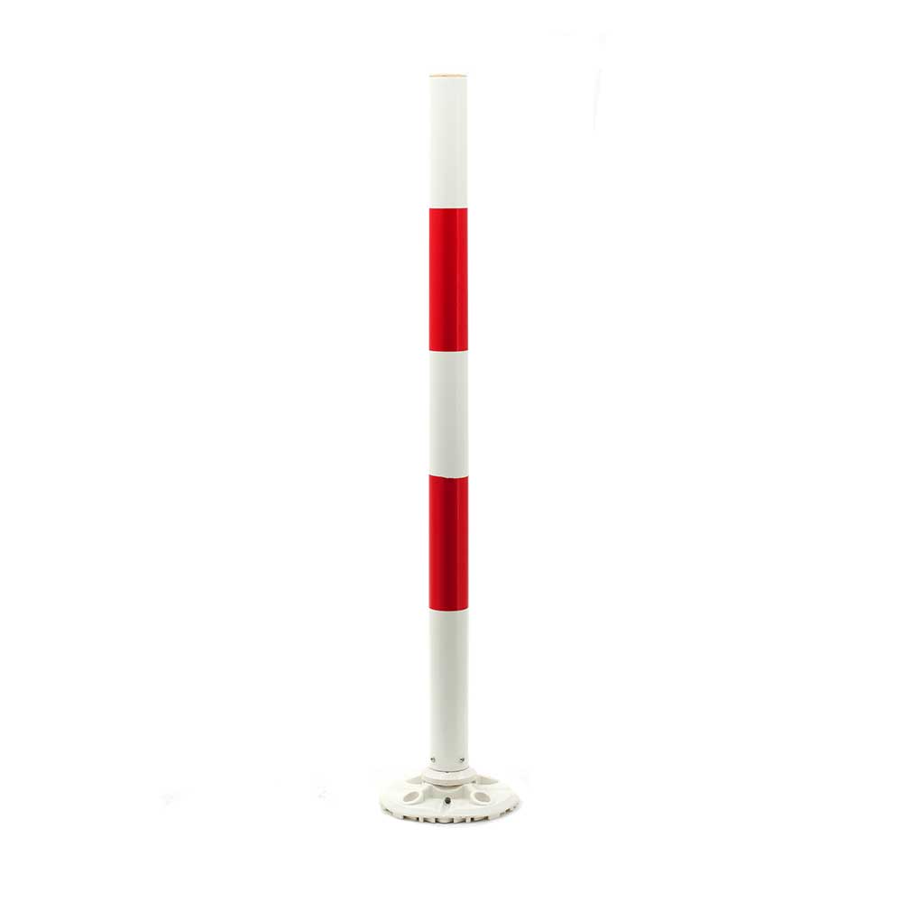 Fixed Flexible Bollard (White / Red) 1100 x 60 mm