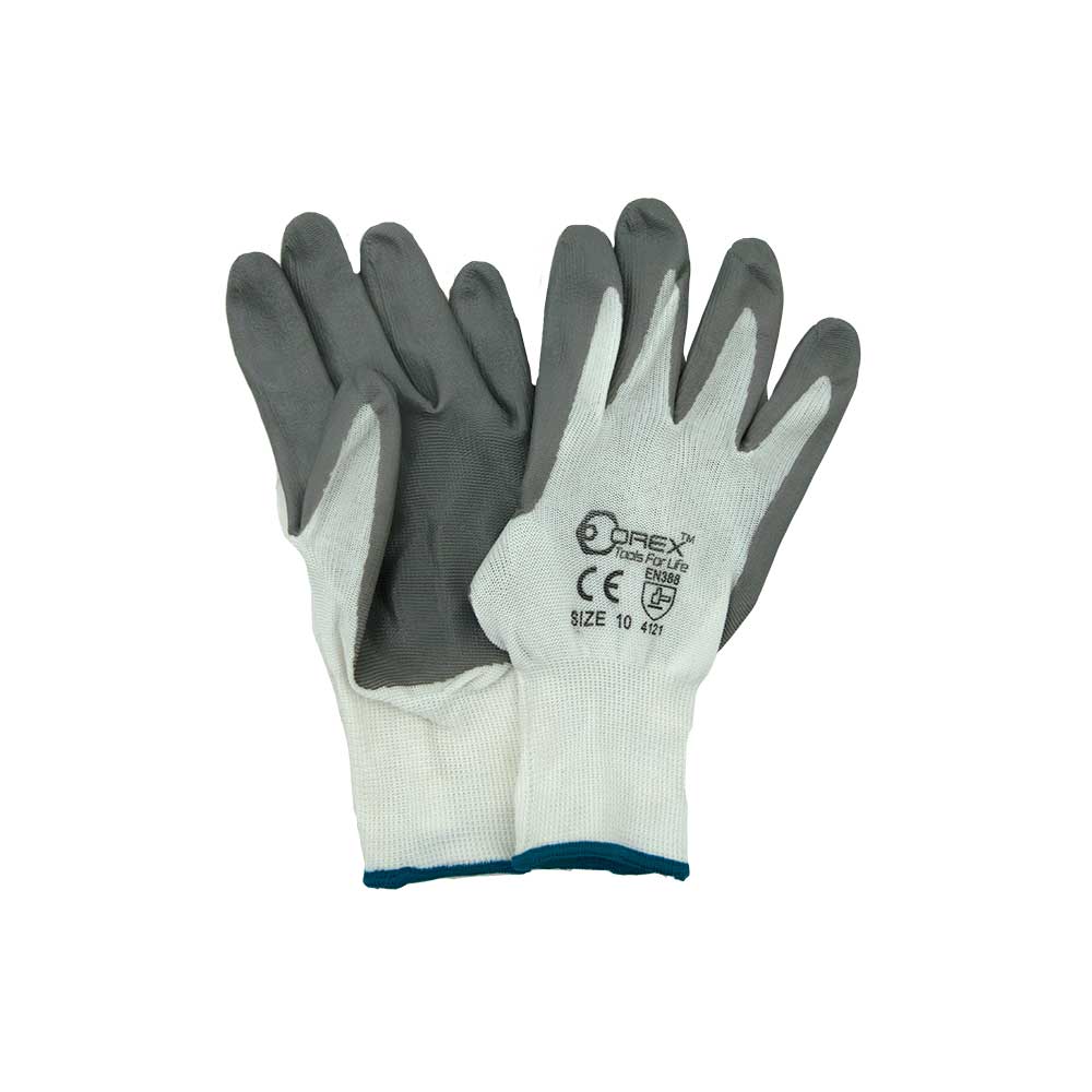 Flexor Grey Nylon Nitrile Glove