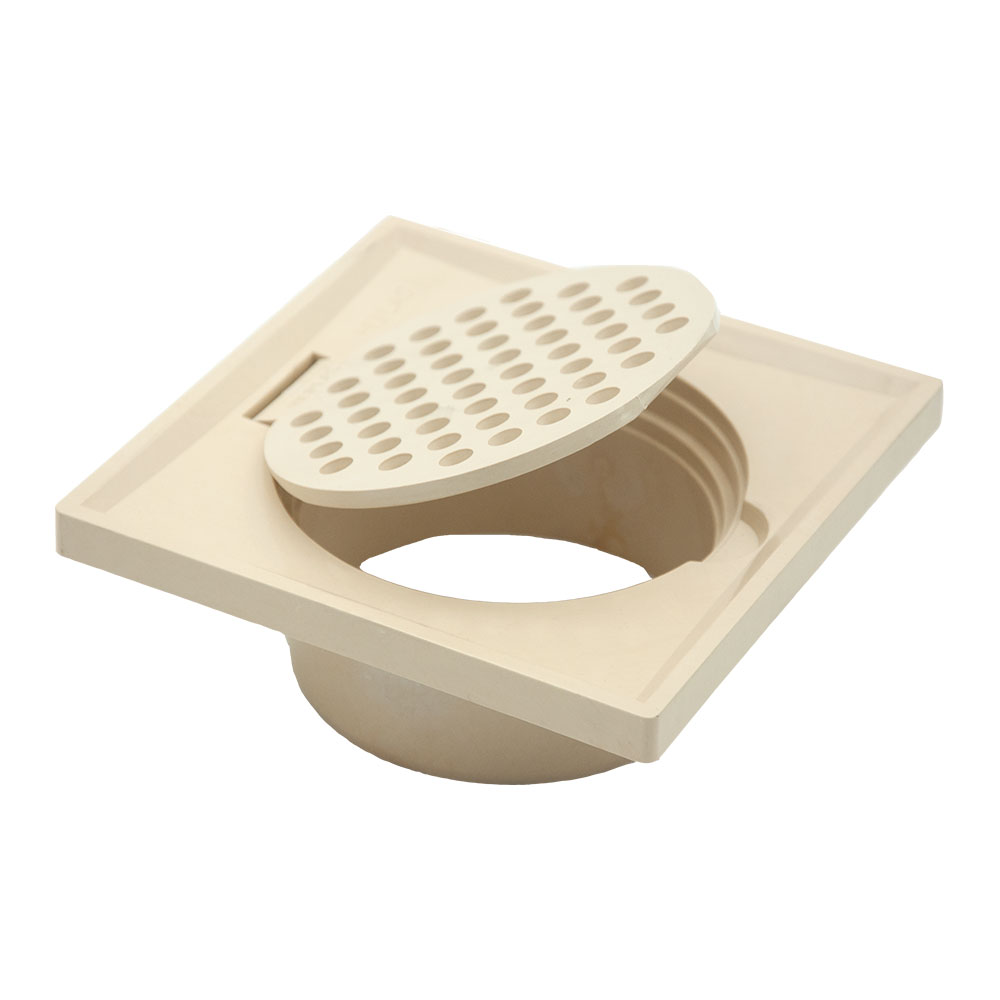 Floor Trap Grating With 30mm Extention With Edge Colour - Beige