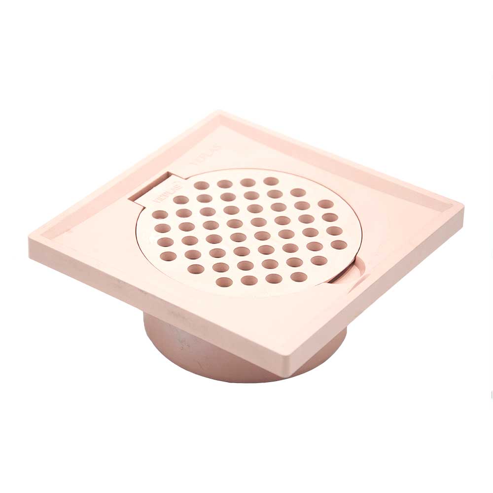 Floor Trap Grating With 30mm Extention With Edge Colour - Pink