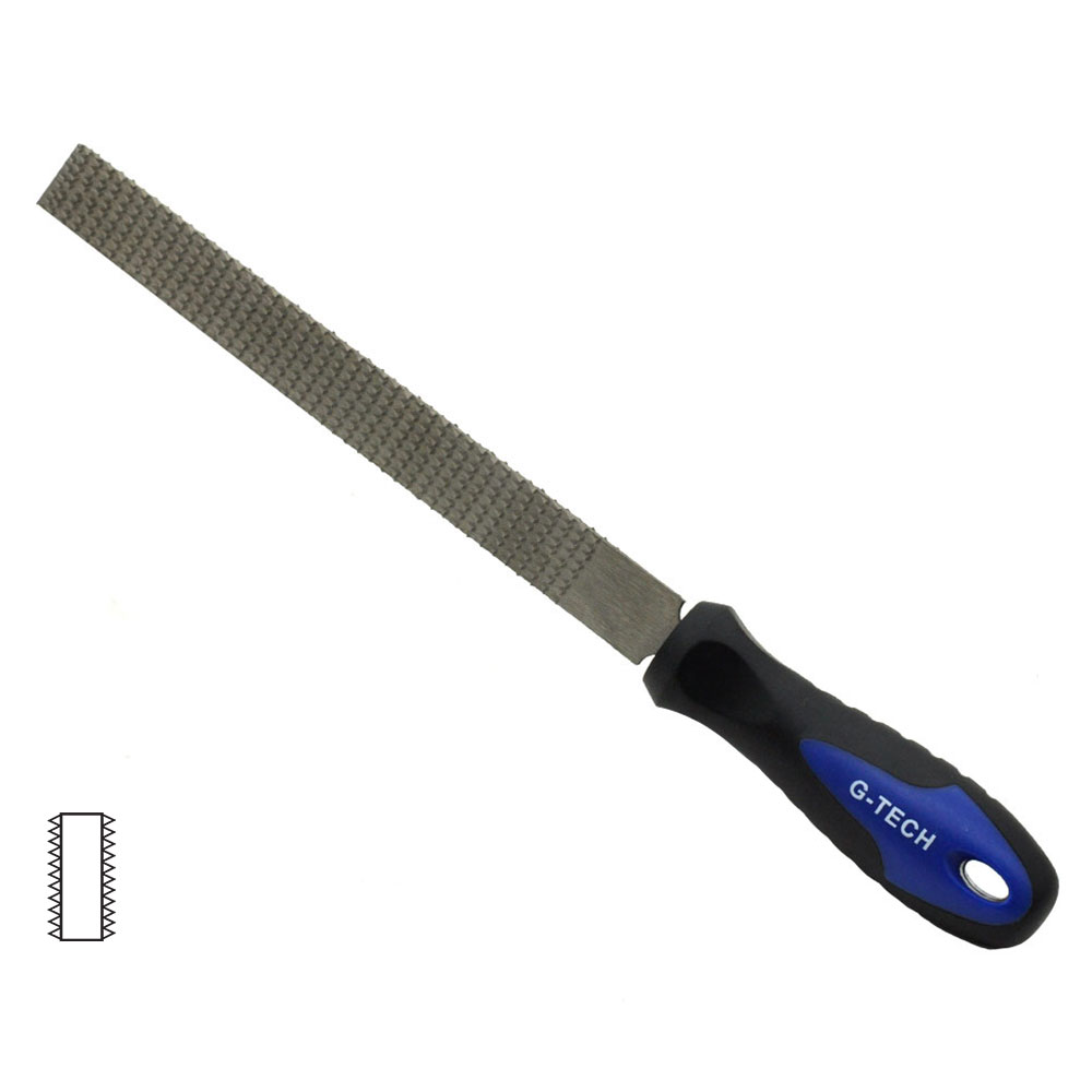 G-Tech Wood Rasp File (Flat) c/w Plastic handle